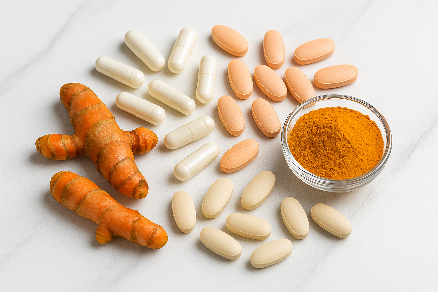 Colágeno Tipo II, Cúrcuma, Piperina, Vitamina K2, Vitamina D, Cálcio e Magnésio: Como Esses Nutrientes Ajudam nas Dores Articulares