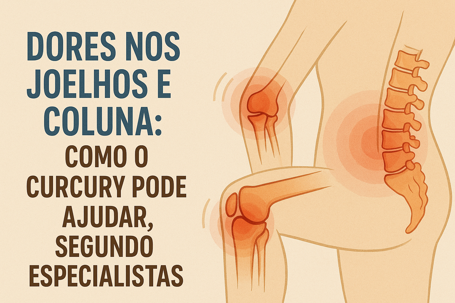 Dores nos Joelhos e Coluna: Como o Curcury Pode Ajudar, Segundo Especialistas.